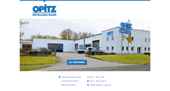 Desktop Screenshot of metallbau-opitz.de
